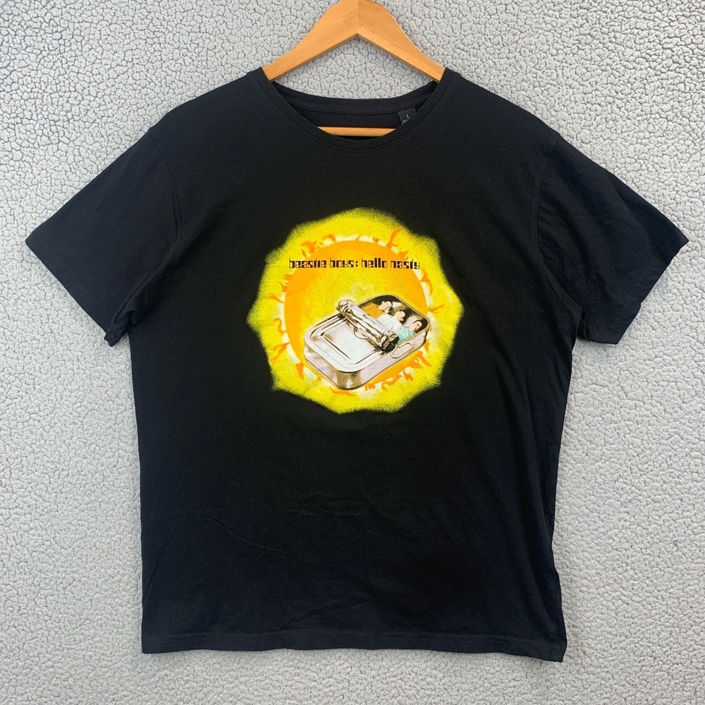 Vintage 90s Beastie Boys Hello Nasty Sardine Can tee Black Size Large